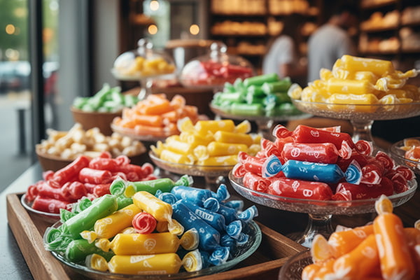 تافی ترش میوه ای کیلویی