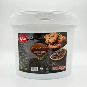 شکلات چیپسی نسوز کام کایا، سطل ۱۲ کیلویی برای خط تولید کیک