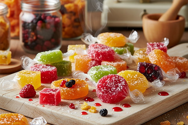 تافی ترش میوه ای مخصوص قنادی