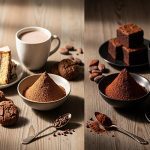 فرق پودر کاکائو روشن و تیره