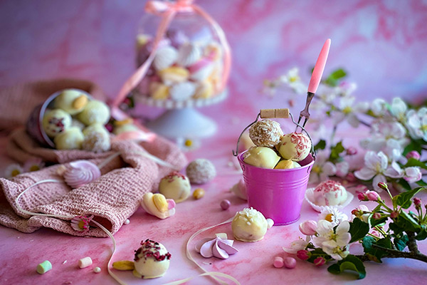 فرق کاربرد ترافل رنگی پودری و ژله‌ای