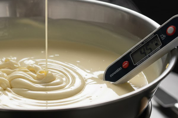 آموزش روش آب کردن شکلات سفید به روش بن‌ماری روی بخار آب